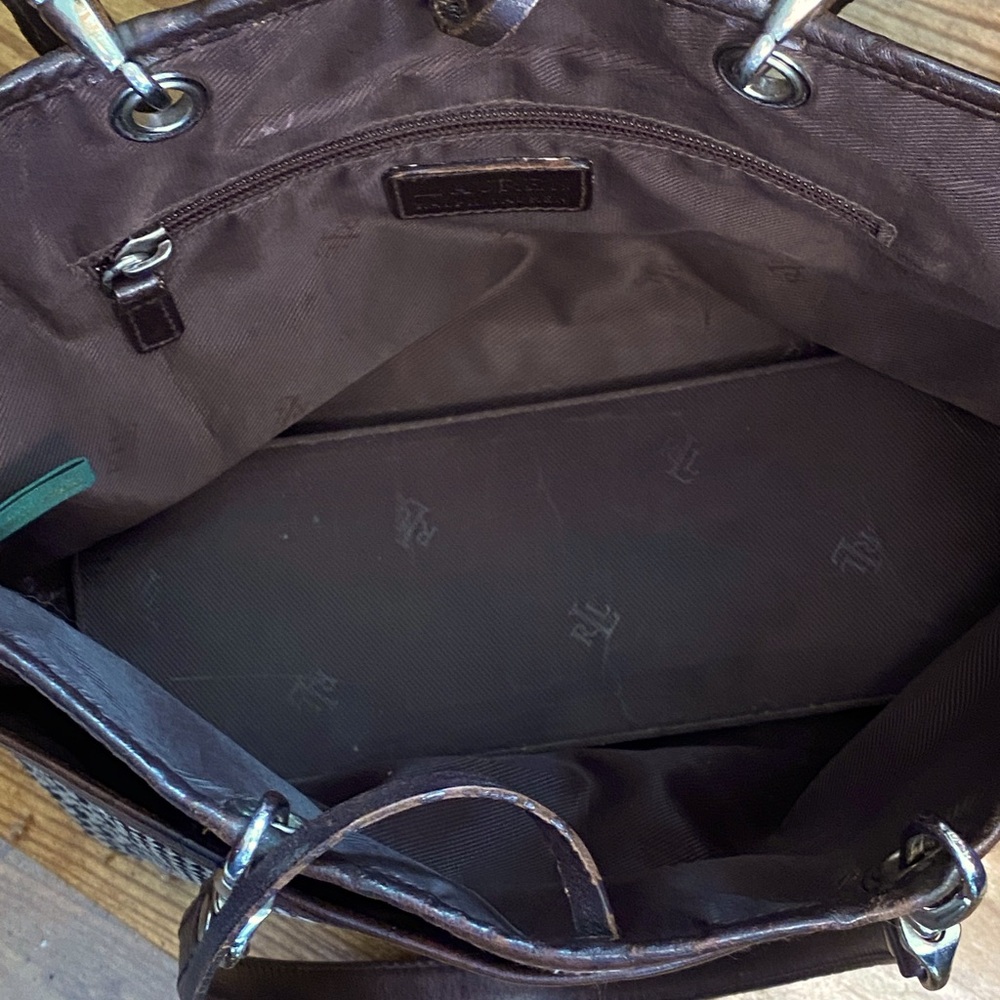 Ralph Lauren Houndstooth Shoulder Bag - Picture 11 of 14